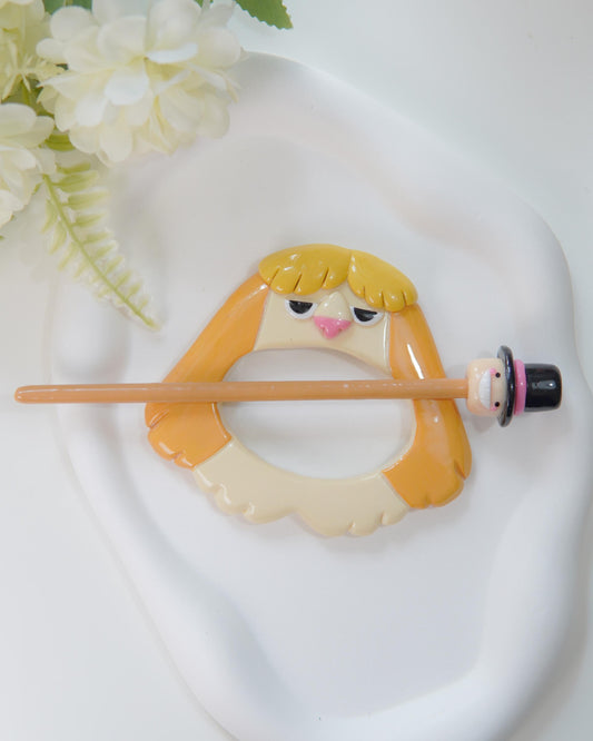 Handmade Anime Style Hair Stick Bun Pin, Hair Accessory
