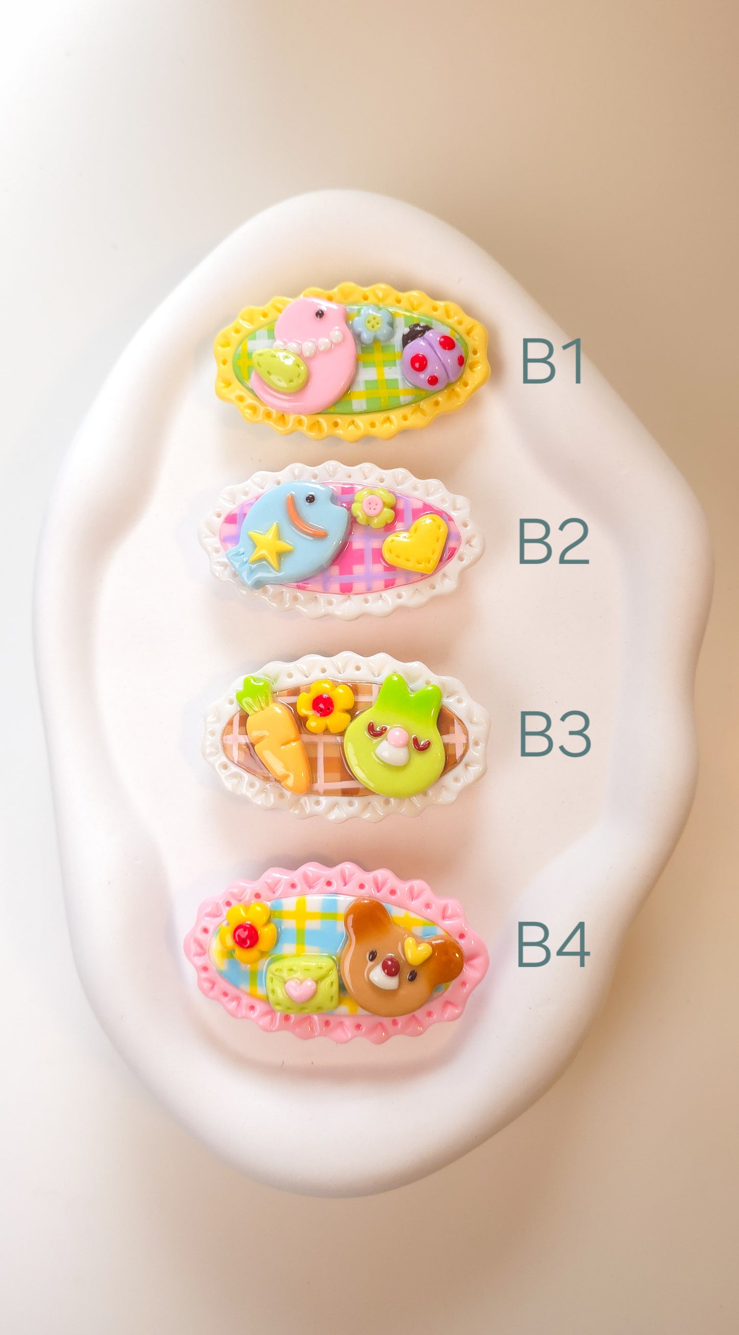 Sweet Motif Hair Clip Assortment
