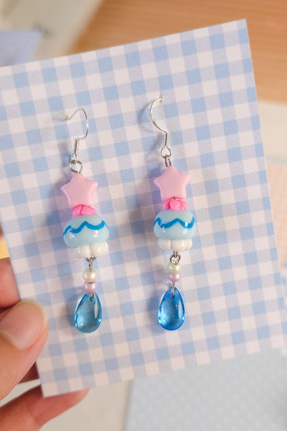Jellyfish Earrings Silver S925