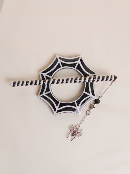 Spooky Spider Web Hair Stick