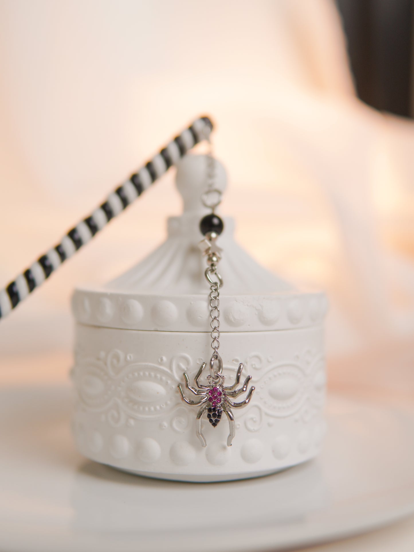 Spooky Spider Web Hair Stick
