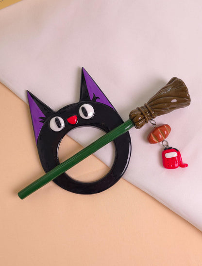 Black Cat Hair Clip