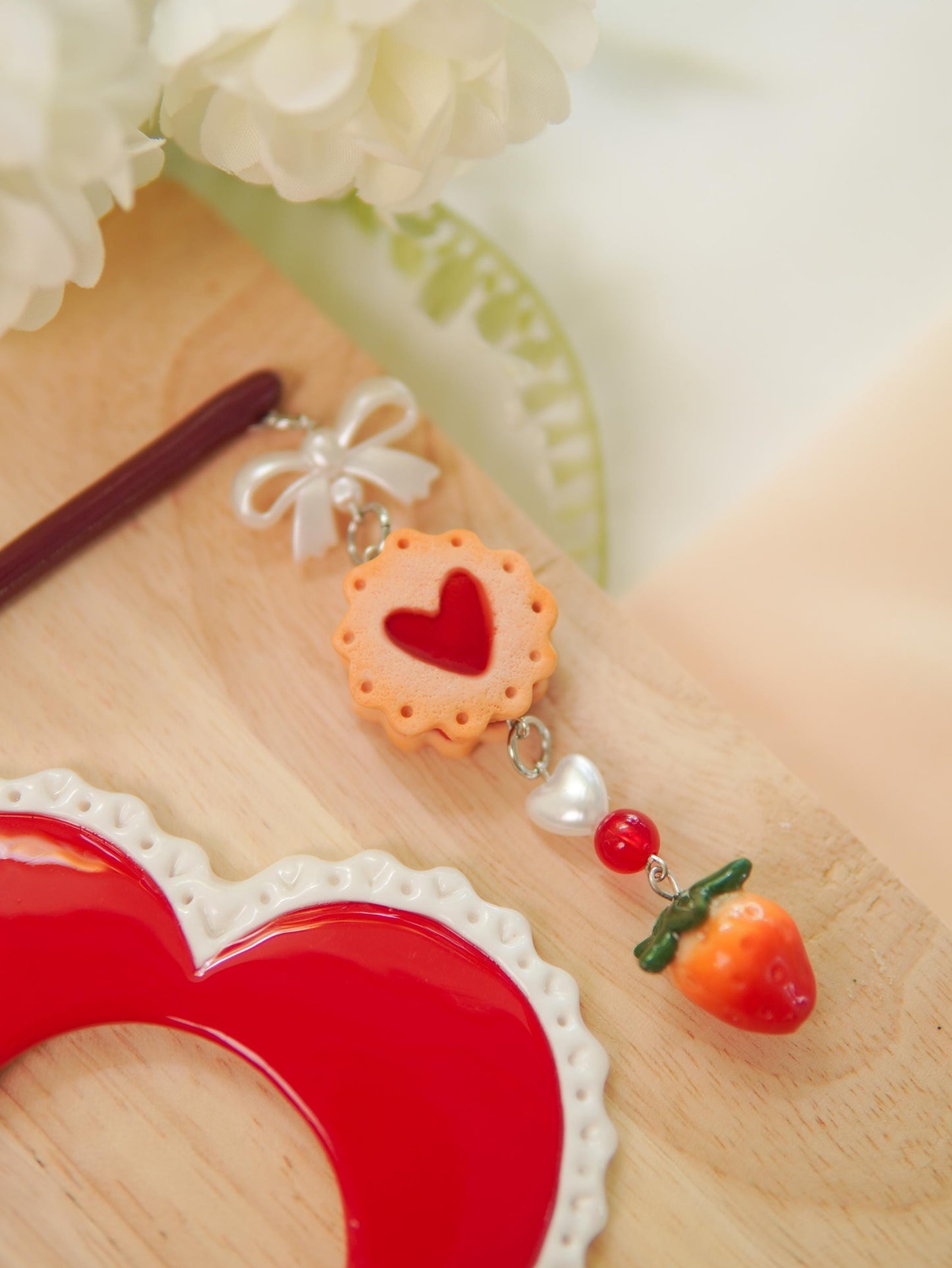 Kawaii Heart Hair Stick