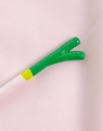Handmade Polymer Clay Hair Stick with Decorative Top and Charm – Lightweight Hair Accessory