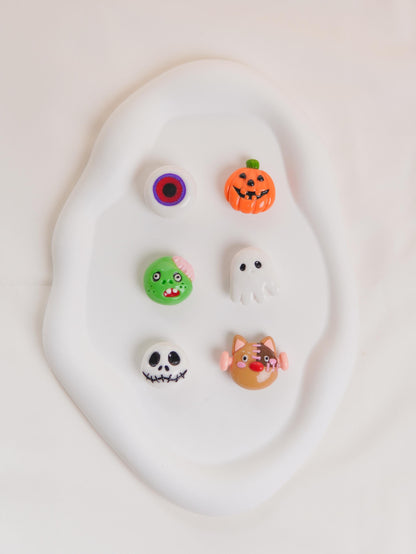 Halloween Button Covers – Handmade Polymer Clay Shirt Button Accessories