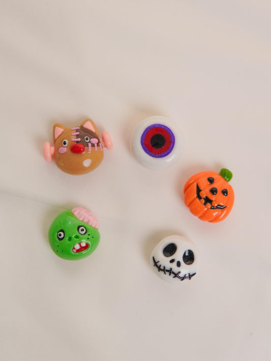 Halloween Button Covers – Handmade Polymer Clay Shirt Button Accessories