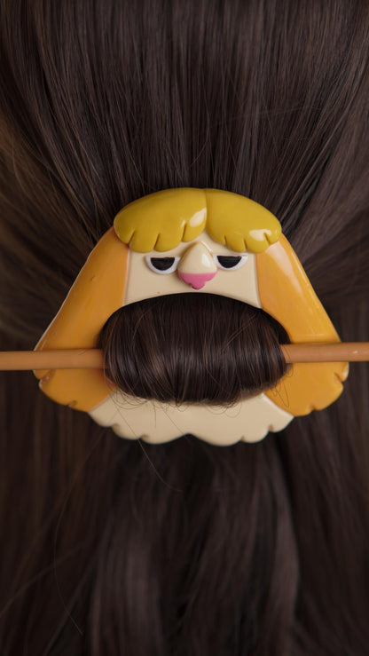 Handmade Anime Style Hair Stick Bun Pin, Hair Accessory