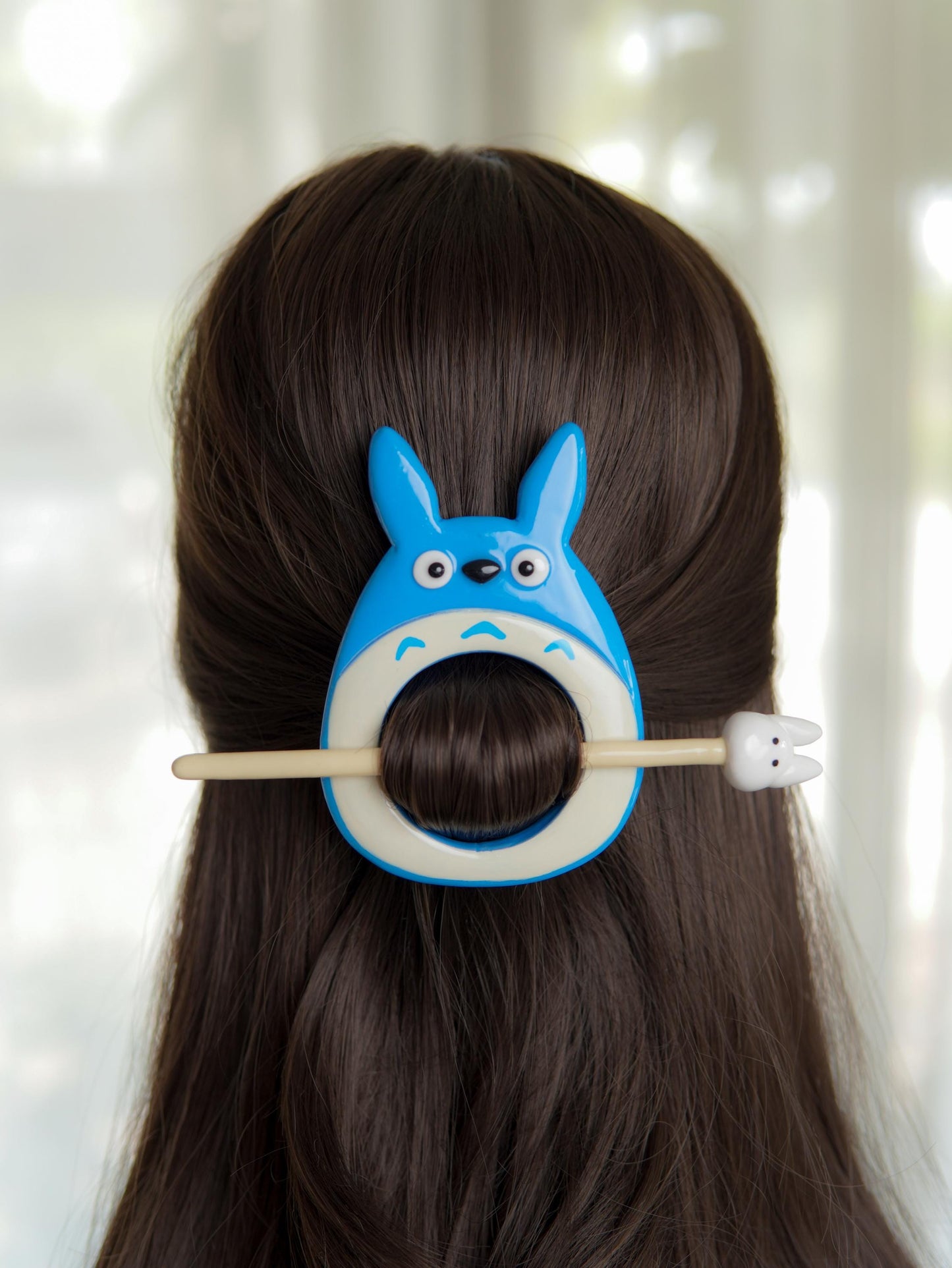 Handmade Hair Stick Bun Pin, Polymer Clay Kawaii Hair Accessory