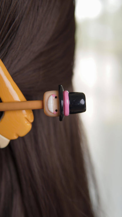 Handmade Anime Style Hair Stick Bun Pin, Hair Accessory