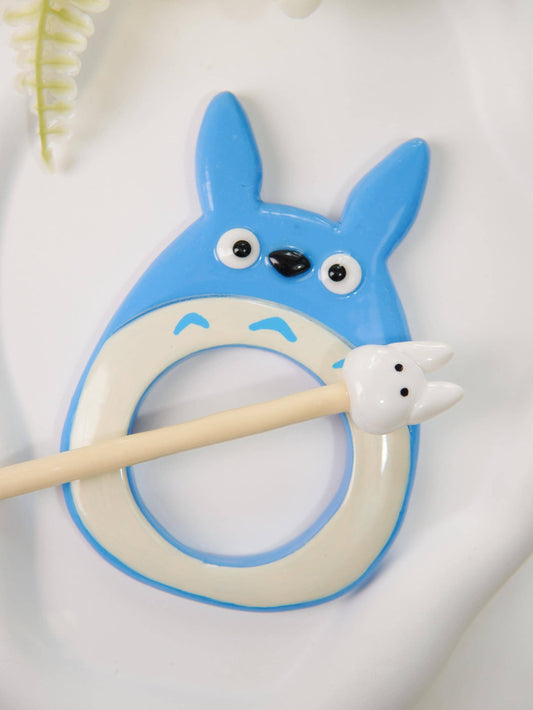 Handmade Hair Stick Bun Pin, Polymer Clay Kawaii Hair Accessory
