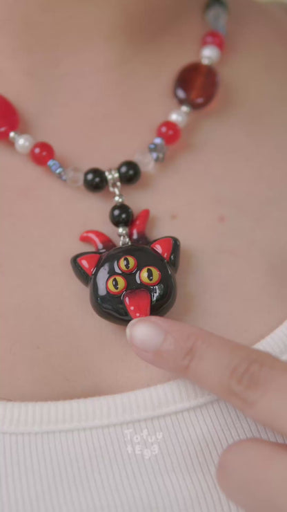 Demon Cat Necklace