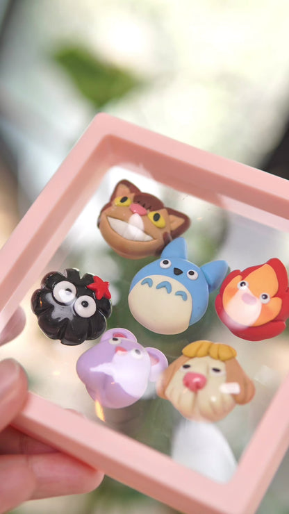 Button cover Ghibli-Inspired